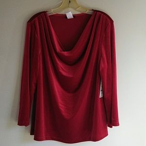 Long sleeve velvetine top